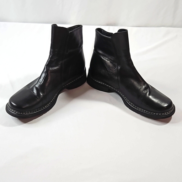 Kenneth Cole Reaction Black Leather Mens Boots Size 38 /6.5 - Picture 3 of 9